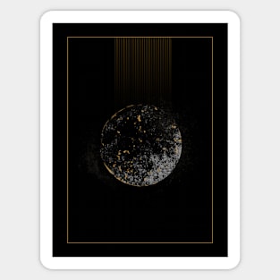 Mystic Moon Maze in Gold Sticker